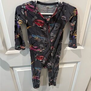 Kids One Piece - Black with Colorful Cars